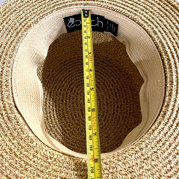 Epoch Straw Fedora Hat Size S/M EXC - Picture 5 of 6